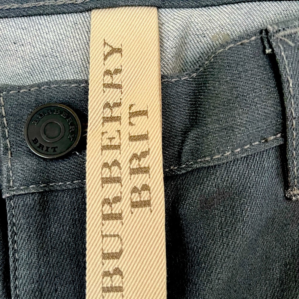 Burberry Brit waxed denim jeans size 31 x 32